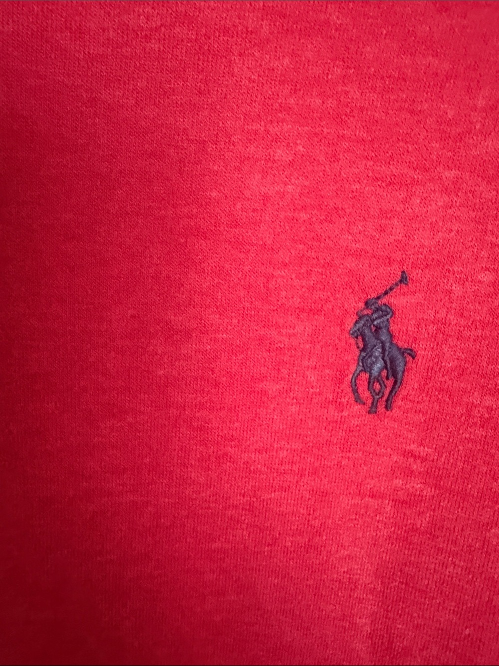 Ralph Lauren Bright Red Half-Zip Sweatshirt - Picture 3 of 10